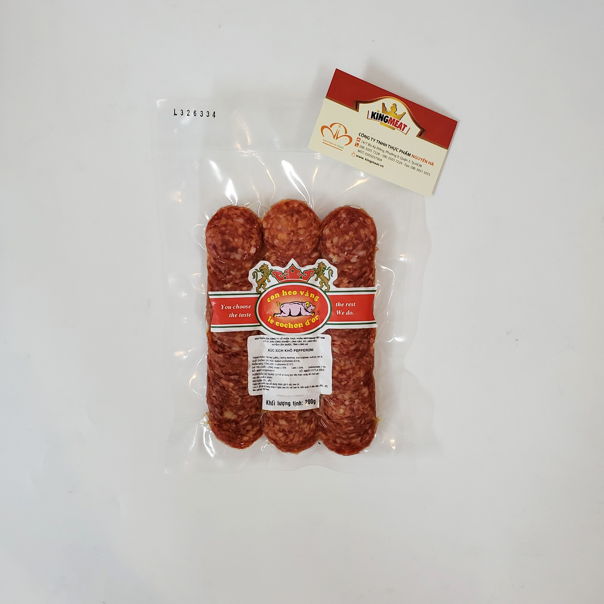 XÚC XÍCH KHÔ PEPPERONI CẮT LÁT - DRY PEPPERONI SLICED | Nguyên Hà
